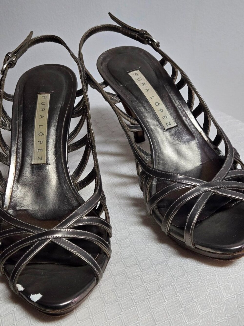 Spain's Pura Lopez Strappy Heels